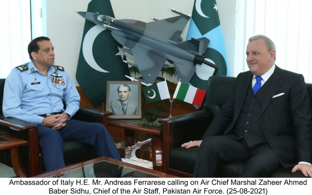 Ambassador Of Italy Calls On Pakistan Air Chief