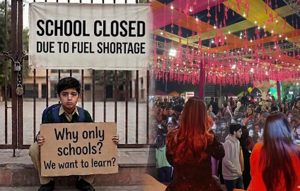Schools Closed to Save Fuel While Major Events Continue Across Cities in Pakistan