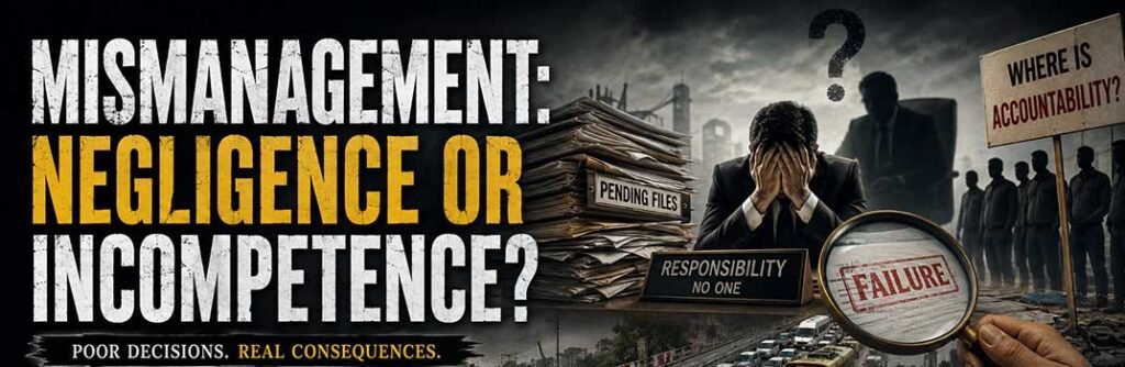 Mismanagement Negligence or Incompetence