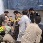 Collapsed school roof in Peshawar highlights urgent concerns over child safety and unsafe educational buildings in Pakistan.